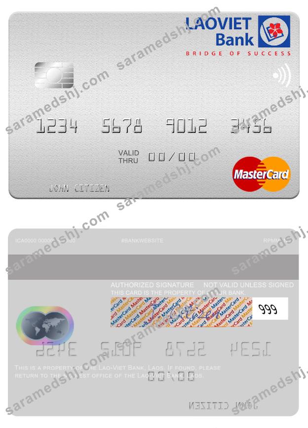 Laos Lao-Viet Bank mastercard